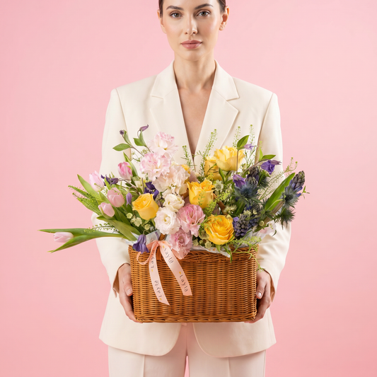 Chic Spring Woven Basket