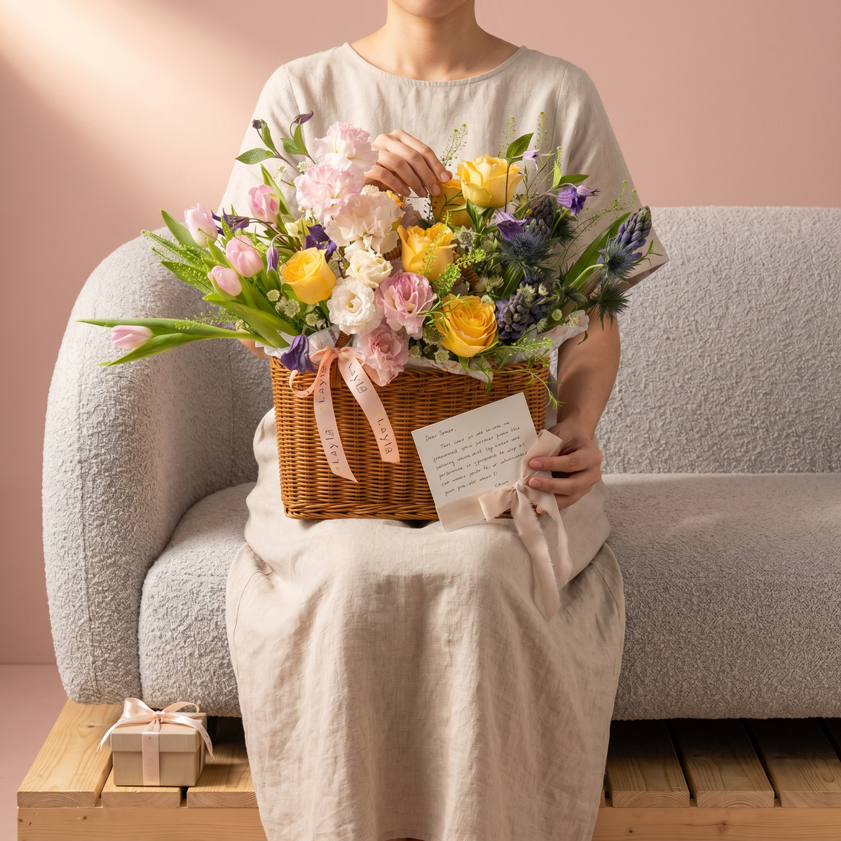 Chic Spring Woven Basket