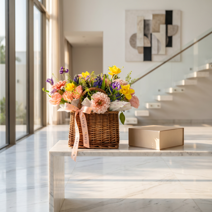 Petite Woven Bloom Basket