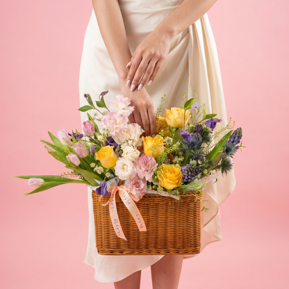 Chic Spring Woven Basket