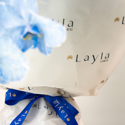 Sea Blooms- Blue Hydrangea & Orchid